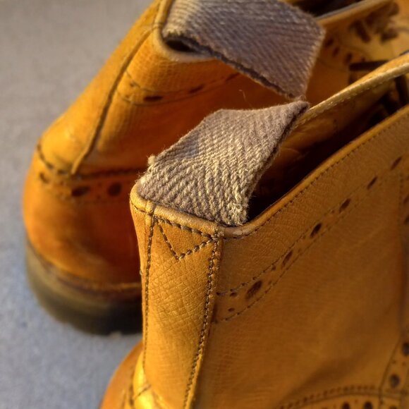 Grenson England Tan Oxford Brogue Boots SIZE 9 (UK), 9.5 (US) - Picture 7 of 15